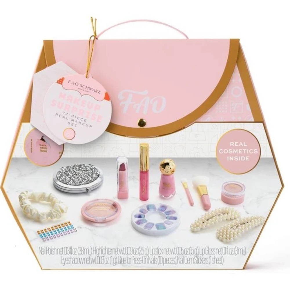 FAO Schwarz Pink and Gold Makeup Kit